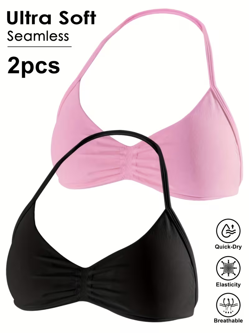 2pcs Seamless Sexy Open Back G - đánh giá và giá Push Up Bra Padded